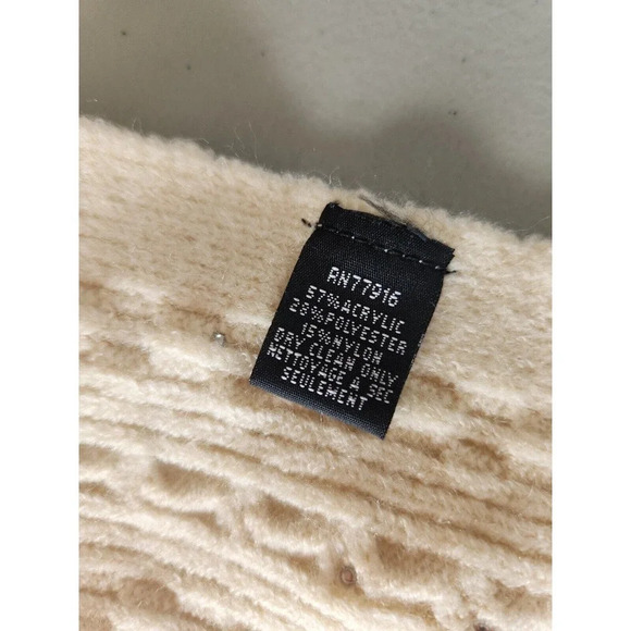 NWT Anthropologie Maeve Pearl Cable Knit Sweater Vest Shrug One Size Ivory - Picture 5 of 11